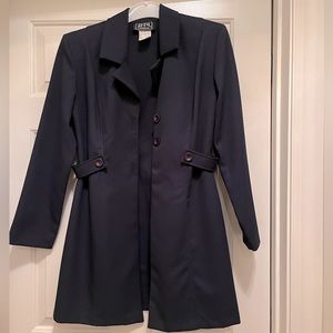 Vintage City Triangles Navy Long Jacket